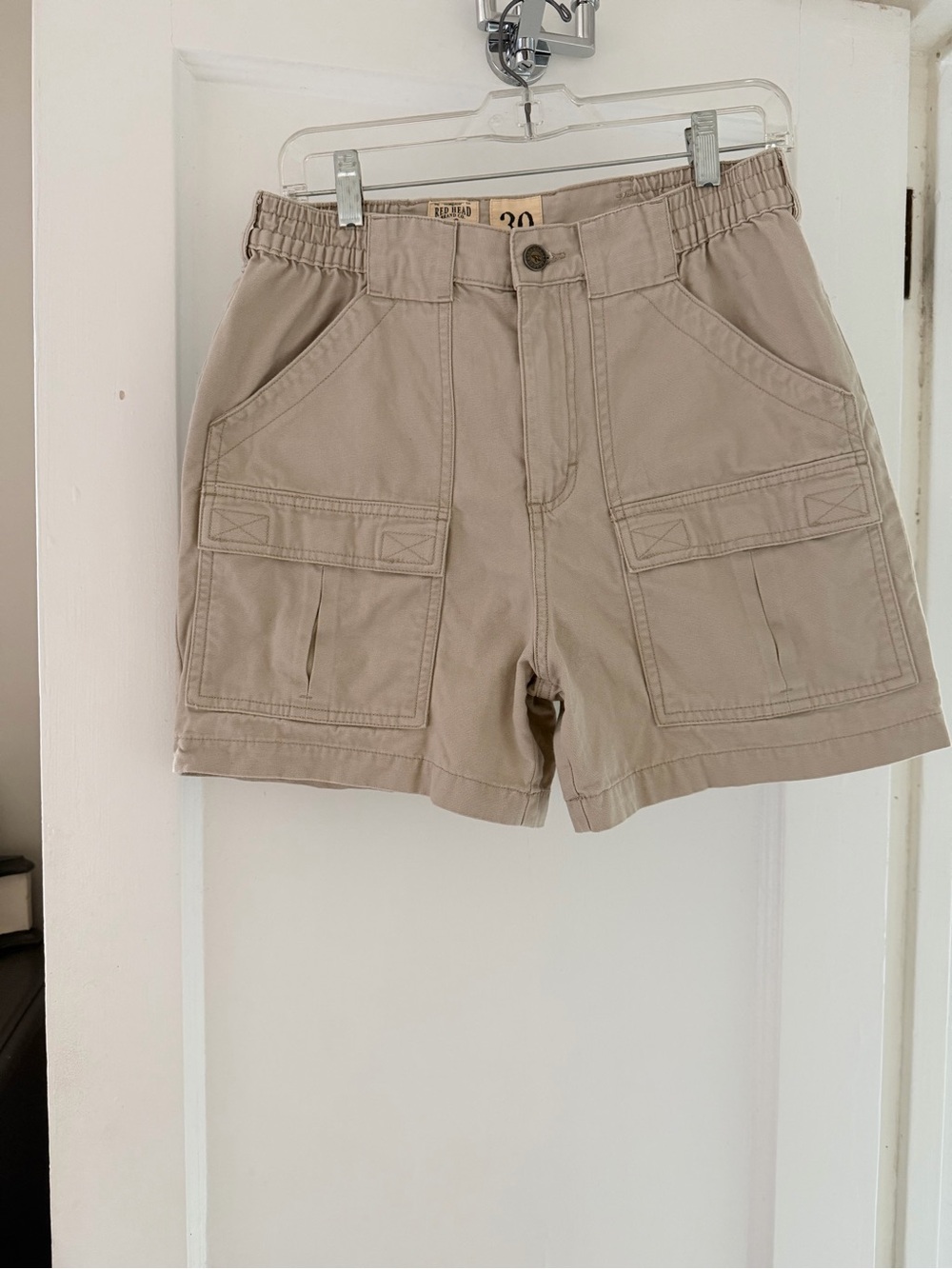 Khaki Utility Cargo Shorts